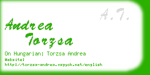 andrea torzsa business card